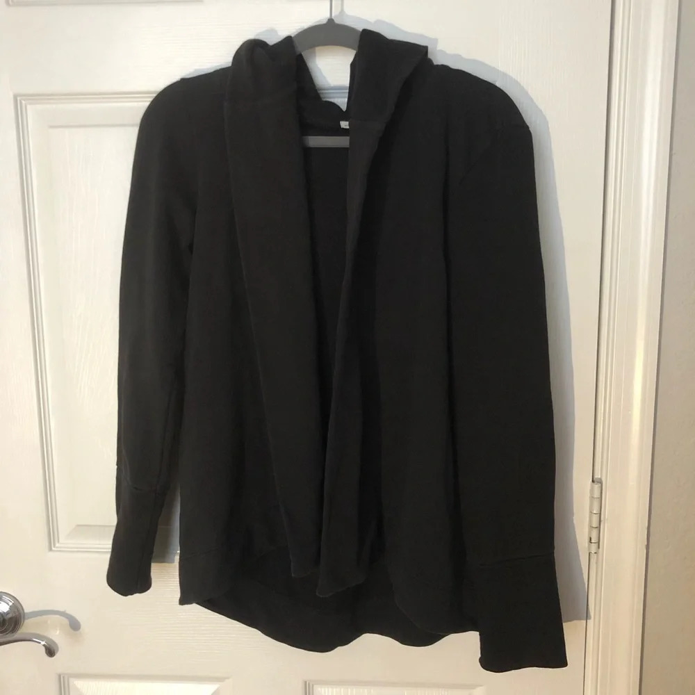 ! james perse black womens black cardigan size 2